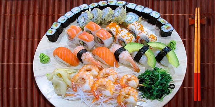 Vychutnejte si 41 kousků fantastického sushi v Sushi Miomi