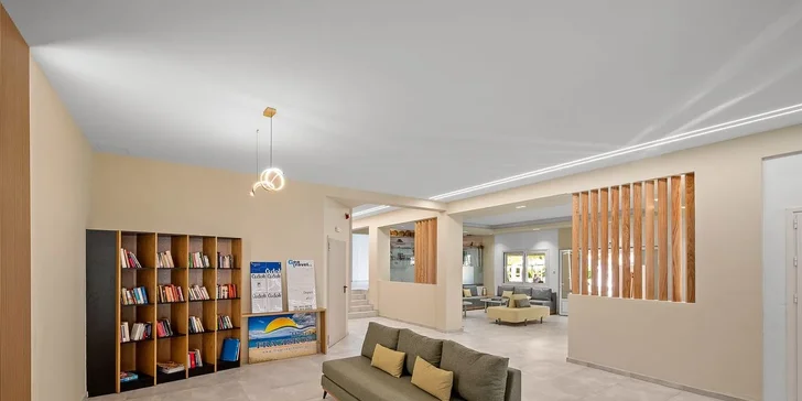Hotel má pohodovou atmosféru.