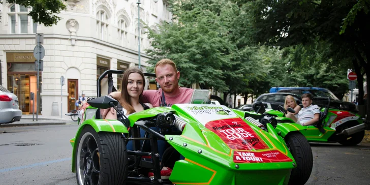 Za volantem motorové tříkolky: Až 2hodinová jízda Prahou v nadupaném vozítku