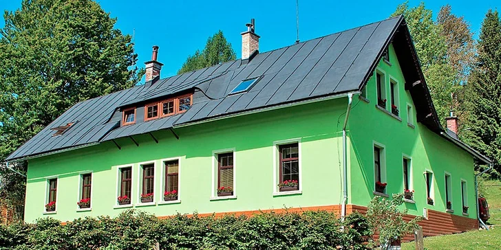 4denní dovolená v krkonošském penzionu Jahoda + slevy na dobrodružné zážitky