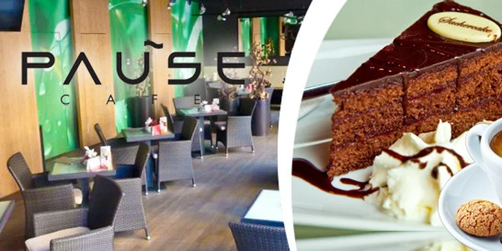 Dvě dobré kávy a dva Sacher dorty nebo jiná dobrota
