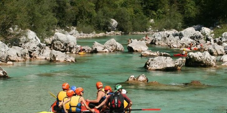 Báječný 4denní rafting na řece Soča ve Slovinsku