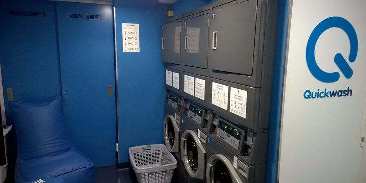 Nechte si vyprat prádlo obsluhou v prádelně Quickwash