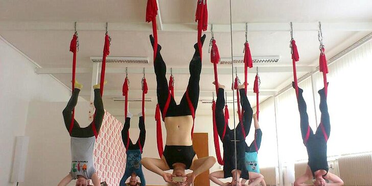 3 lekce fascinující létající jógy – akrobacie v síti