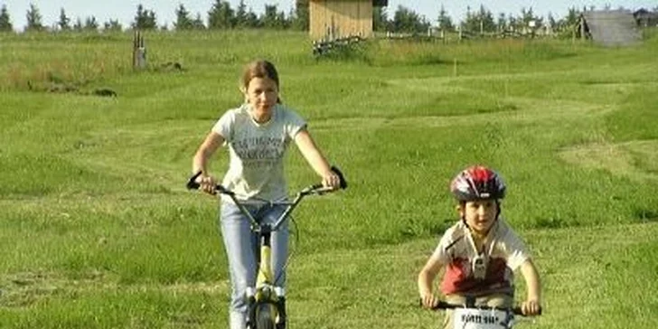 Vstup do Dětského světa + terénní káry a koloběžky