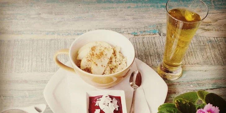 Cokoliv ze snídaňového menu + espresso nebo čaj dle výběru