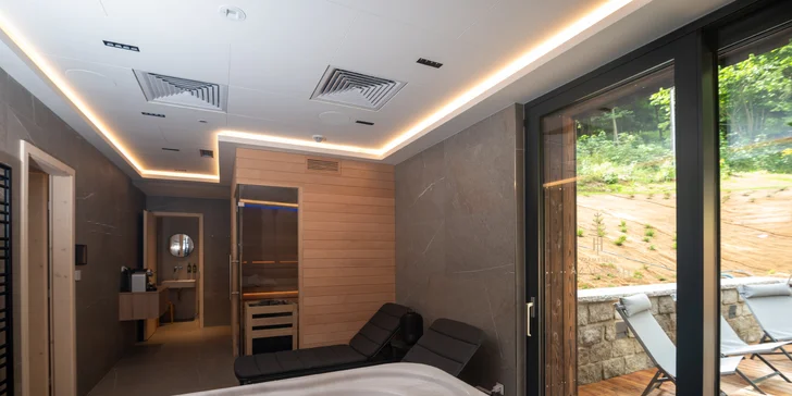 Do privátní wellness zóny máte vstup za příplatek.