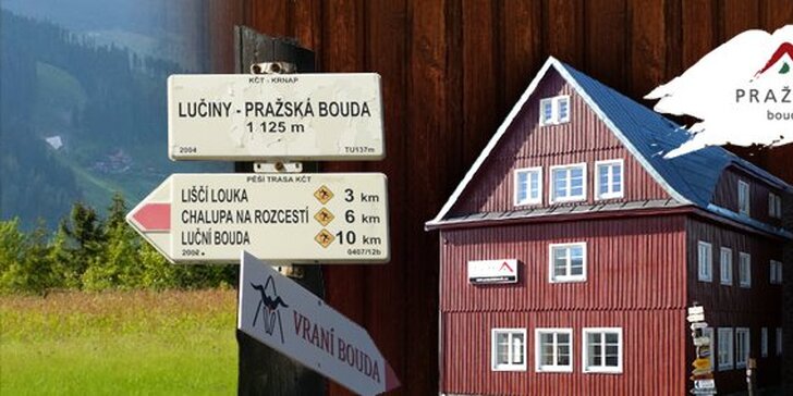 1290 Kč za romantické ubytování PRO DVA na Pražské boudě. Skvělá gastronomie, turistika a cyklotrasy v samém srdci Krkonoš s 55% slevou.