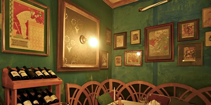 4chodové degustační menu pro dva v restauraci U Modré Kachničky