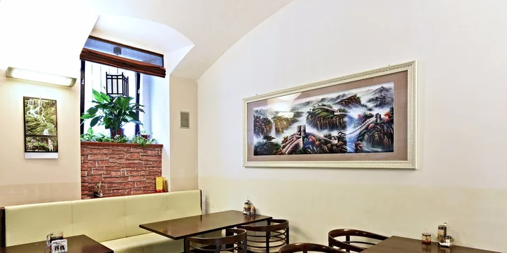 Vyladěné čínské menu o třech chodech v restauraci GUI LIN