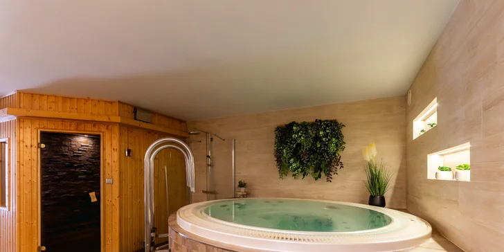 Pobyt zahrnuje hodinku v privátním wellness.