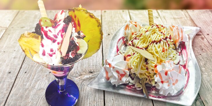 Pořádné osvěžení: Hojně zdobený zmrzlinový pohár z rodinné italské cukrárny