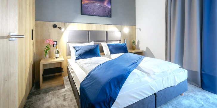 Bývať budete v modernom apartmáne až pre 4 osoby.