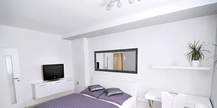 Až 3 dny v moderním apartmánu pro dva v Liberci nedaleko centra města