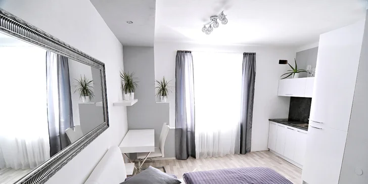 Až 3 dny v moderním apartmánu pro dva v Liberci nedaleko centra města