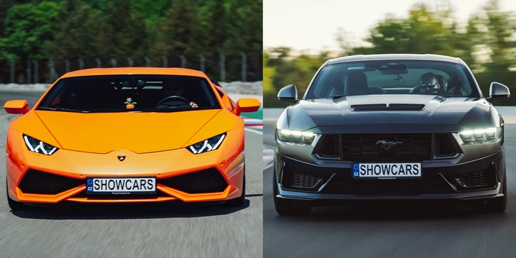 Pokud to chcete trochu drsnější, připraven je i Ford Mustang DARK HORSE 5.0 V8, Subaru WRX STI Last Edition nebo Porsche Cayman S.