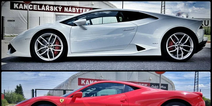 Vyzkoušejte nejnovější Lamborghini, Ferrari nebo Porsche včetně paliva