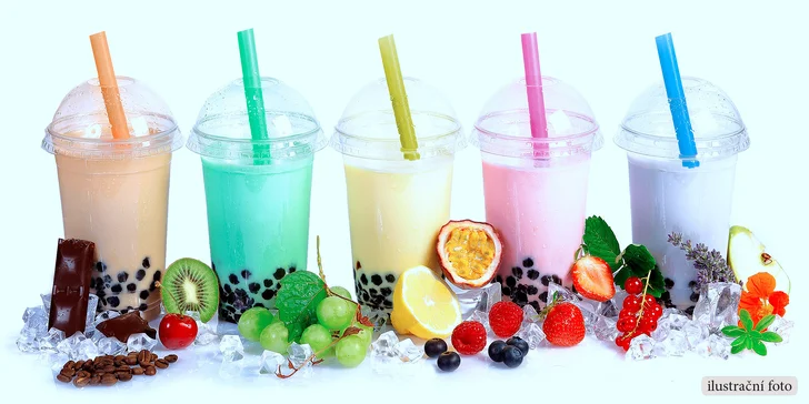 Osvěžující nápoj plný zdraví: 400 ml bubble tea dle vlastního výběru