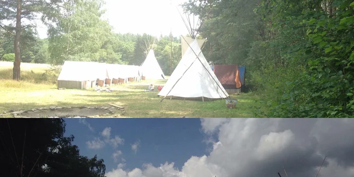 Týdenní dětský stanový a tee-pee tábor