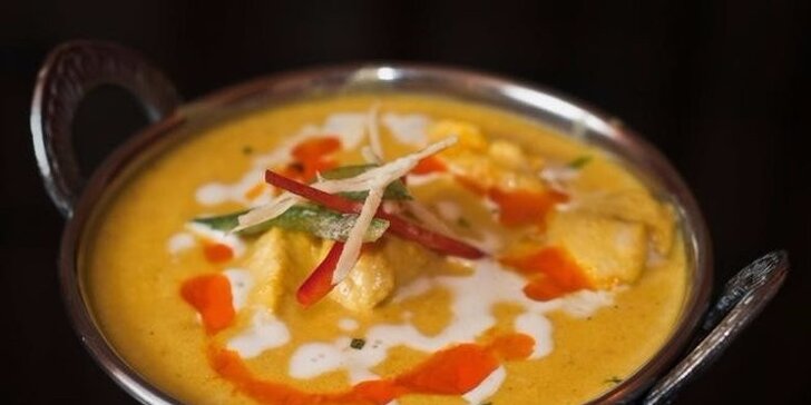 Indické hody pro dva: Kuřecí, vegetariánské i veganské degustační menu v Masale