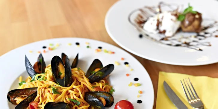 V italském rytmu: 4chodové degustační menu pro 1 nebo 2 a živá hudba