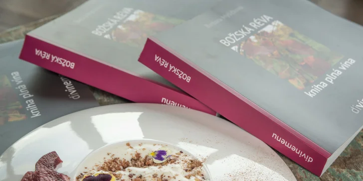 Moderní gastronomie: 5chodové degustační menu pro 2 a kniha Božská réva