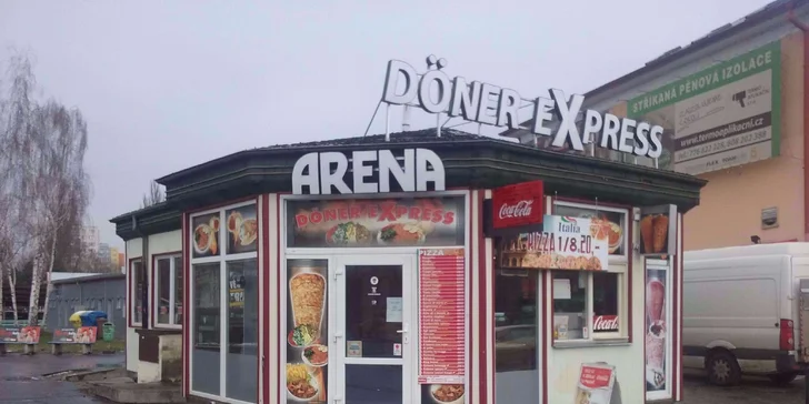 Kebab talíř s hranolky a nápojem dle výběru