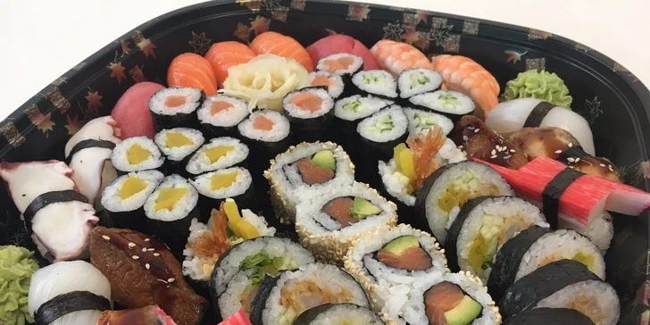 Úchvatné sushi sety s 22 či 51 kousky s sebou