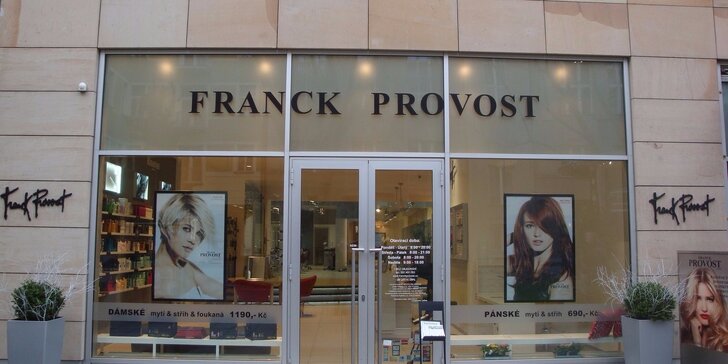 Den jako pro filmovou hvězdu v exkluzivním salonu Franck Provost