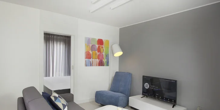 U apartmánů Chillout je samozřejmostí oddělená ložnice a obývací prostor. 