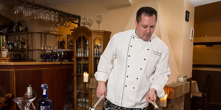 Tříchodové degustační menu ze Španělska, Itálie i Francie pro 2 osoby