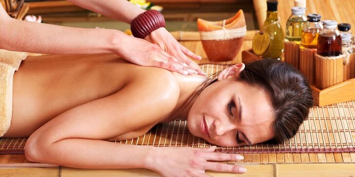 Andělské hýčkání v salonu Thai Sun: 100 minut relaxace s masáží dle výběru