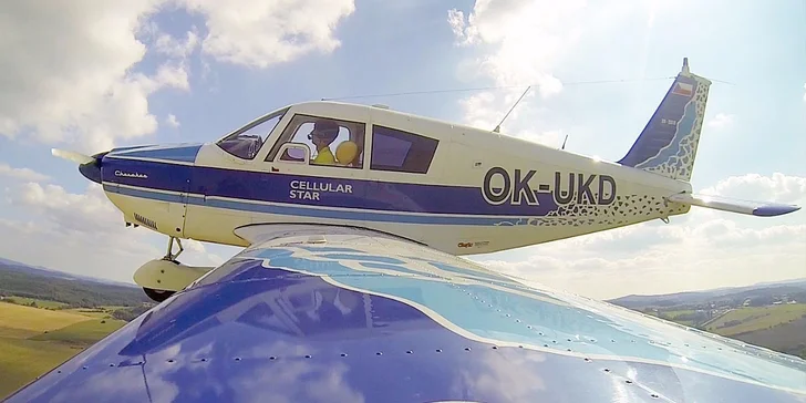 Pilotem na zkoušku nebo soukromý vyhlídkový let pro 2 osoby