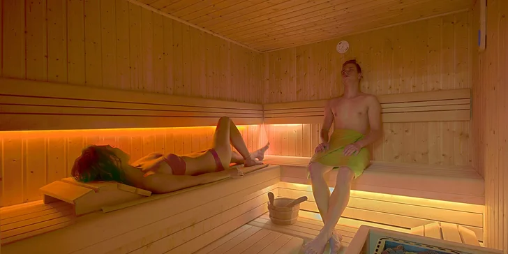 Uvolníte se i v sauně a v jedné ze 2 vířivek (venkovní i vnitřní).
