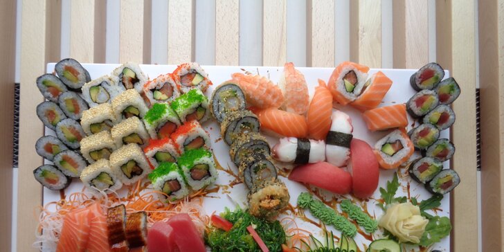 Asijské hody v centru Brna: Exkluzivní sushi menu s 26 až 75 kousky