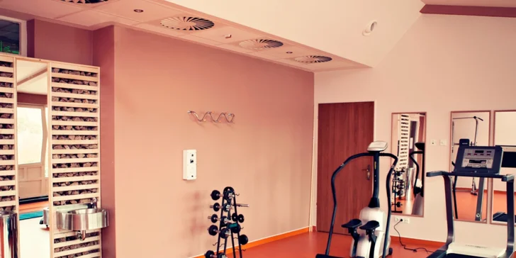 Kdykoli můžete zajít i do fitness. 