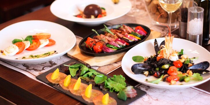Okuste speciality středomořské kuchyně: 5chodové degustační menu pro dva