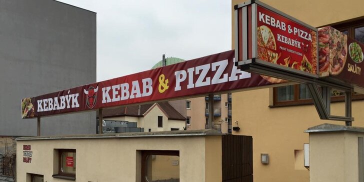 Pizza a nápoj od Kebabýka: Klasika nebo varianta s extra porcičkou masa