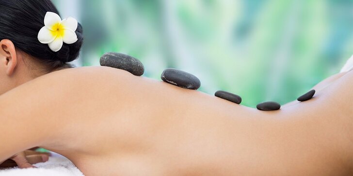 50minutová prohřívací masáž lávovými kameny