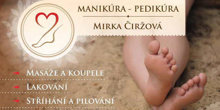 Relaxační pánská pedikúra pro unavené nohy