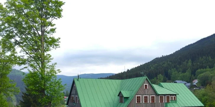 Pohoda ve Špindlu pro dva i čtyřčlennou rodinu vč. sauny i polopenze