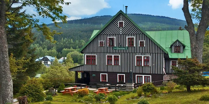 Pohoda ve Špindlu pro dva i čtyřčlennou rodinu vč. sauny i polopenze
