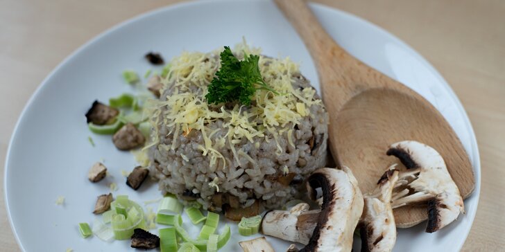 Výborné veganské rizoto ve 2 lákavých variacích: dýňové nebo houbové