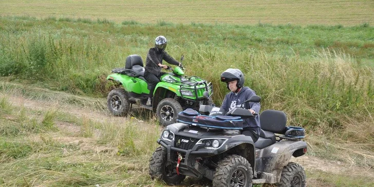 Zapůjčení extrémně výkonné čtyřkolky na hodinu nebo dvě