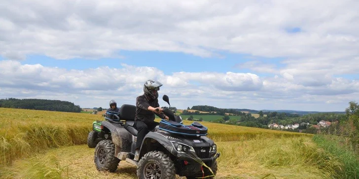 Zapůjčení extrémně výkonné čtyřkolky na hodinu nebo dvě