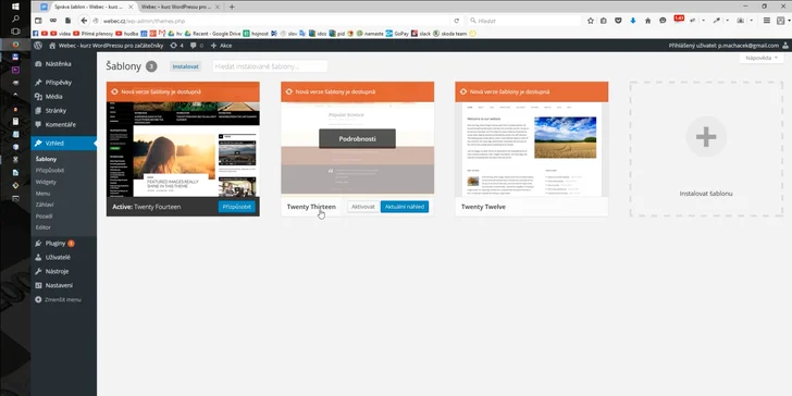 Během 43 lekcí se naučíte používat wordpress.