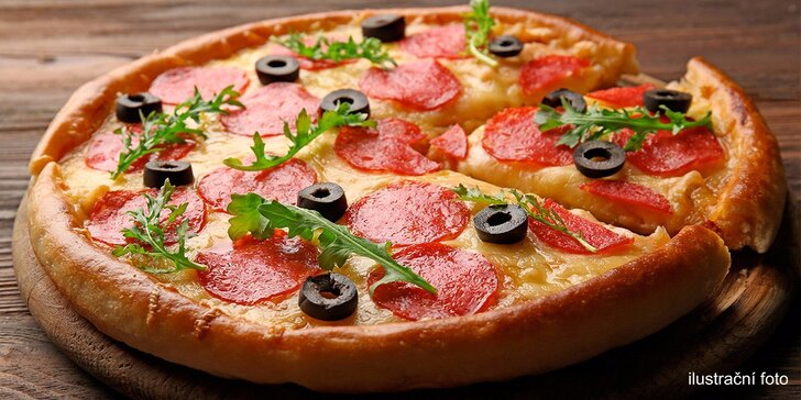 Zažeňte hlad po italsku: pizza o průměru 32 nebo 45 cm