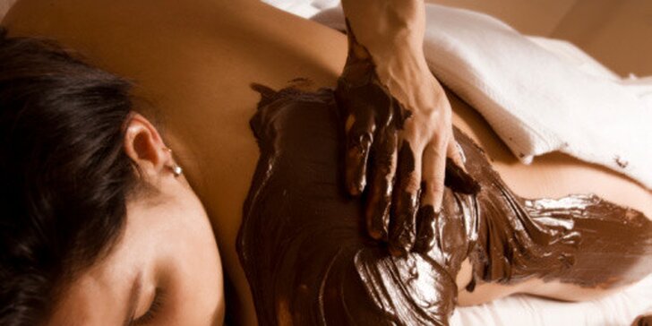 Potěšující čokoládová masáž a zábal