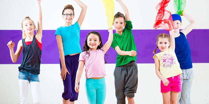 4 lekce na aerobik a současný tanec pro děti 8–11 let