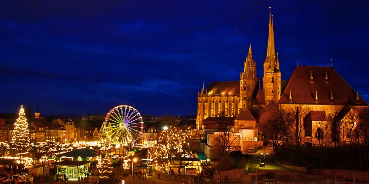 Adventní perly Durynska: malebný Výmar a Erfurt s jedinečnými trhy u Dómu